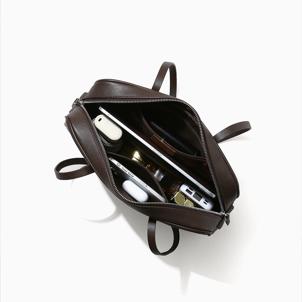 Sac à main pour femme en cuir Valmio Renora - noir