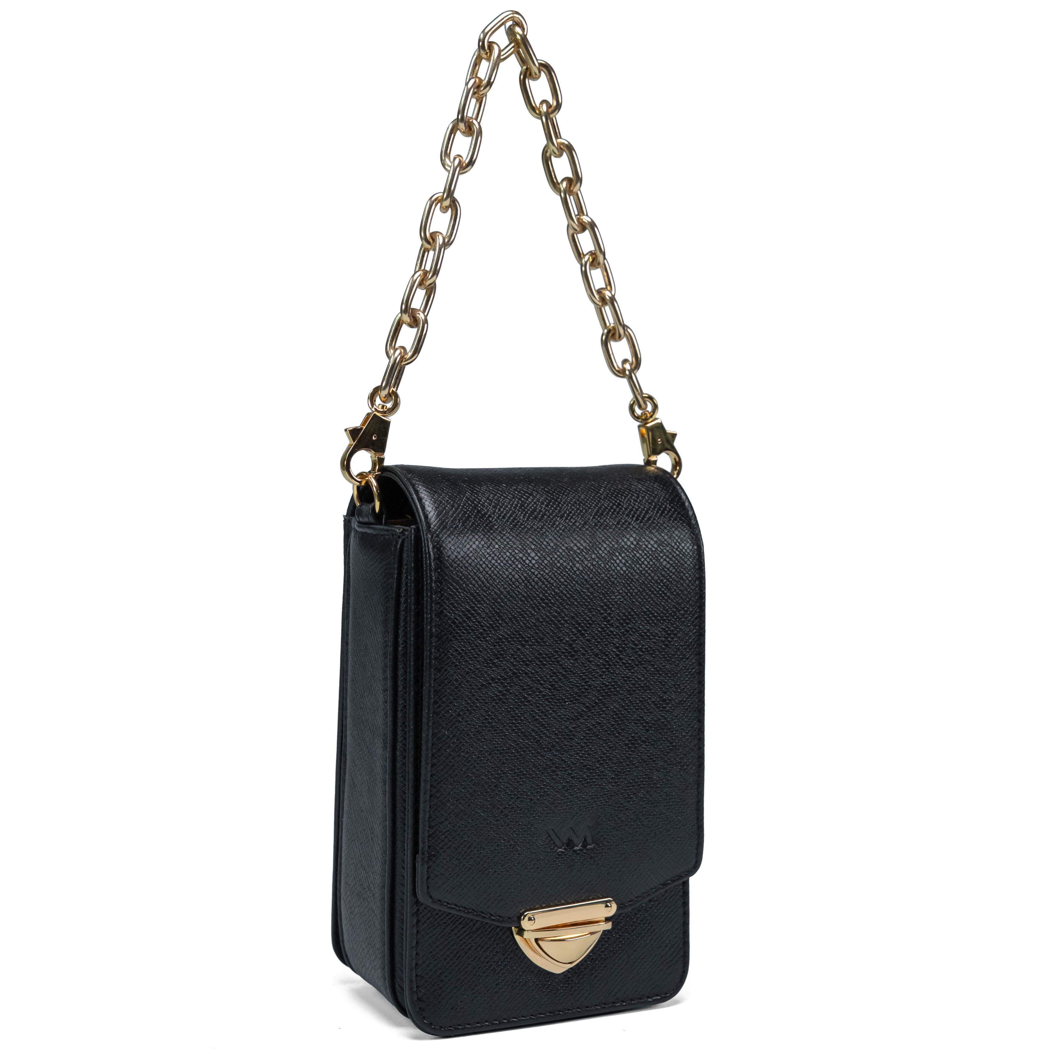 Valmio Bold Women's Leather Handbag Black