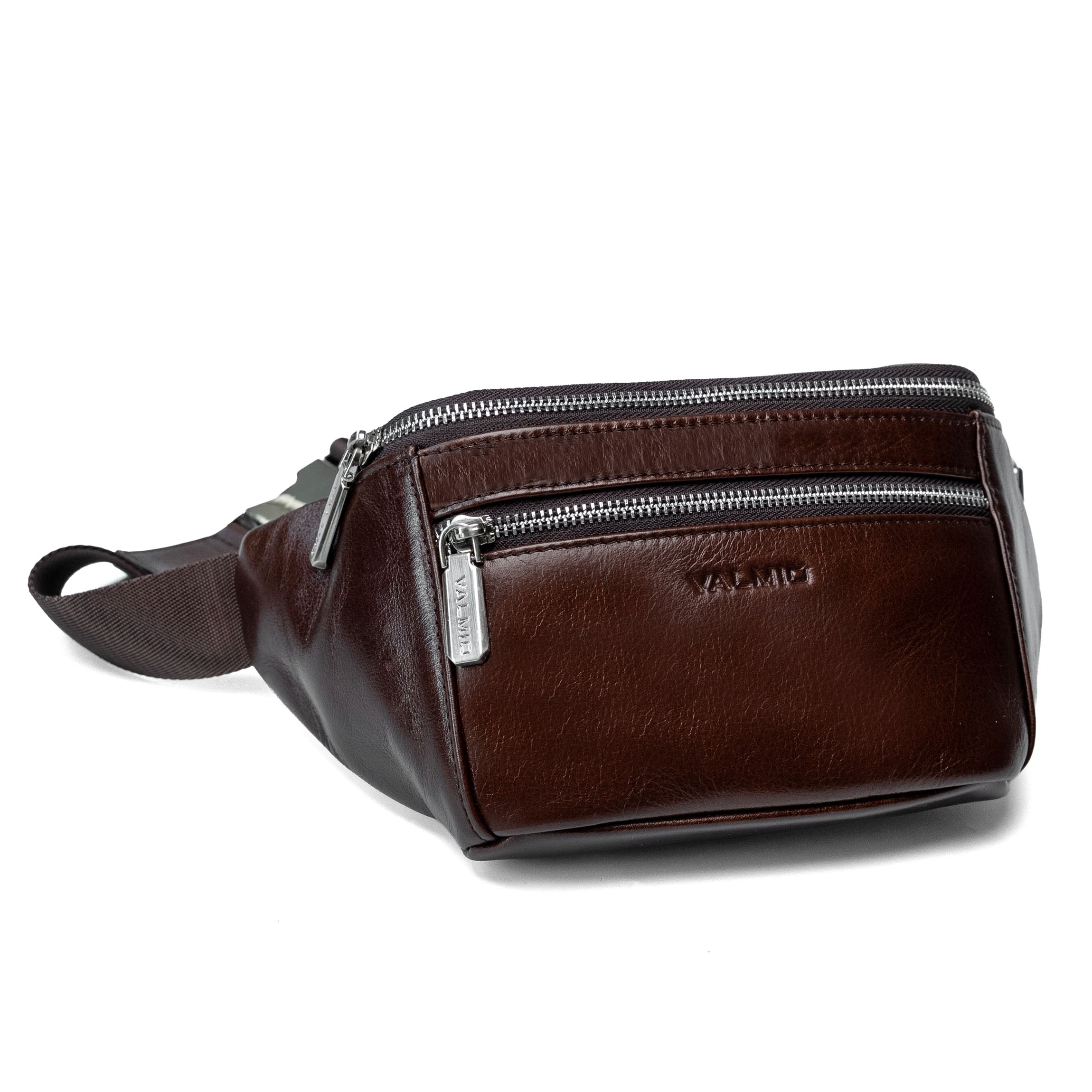 Valmio Gantry Herren Leder-Gürteltasche - braun