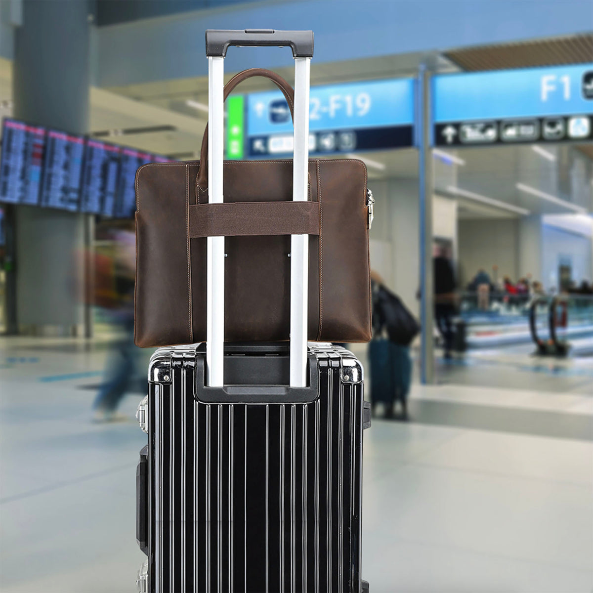 Elegante maletín de piel Ventura Slim – foto 8