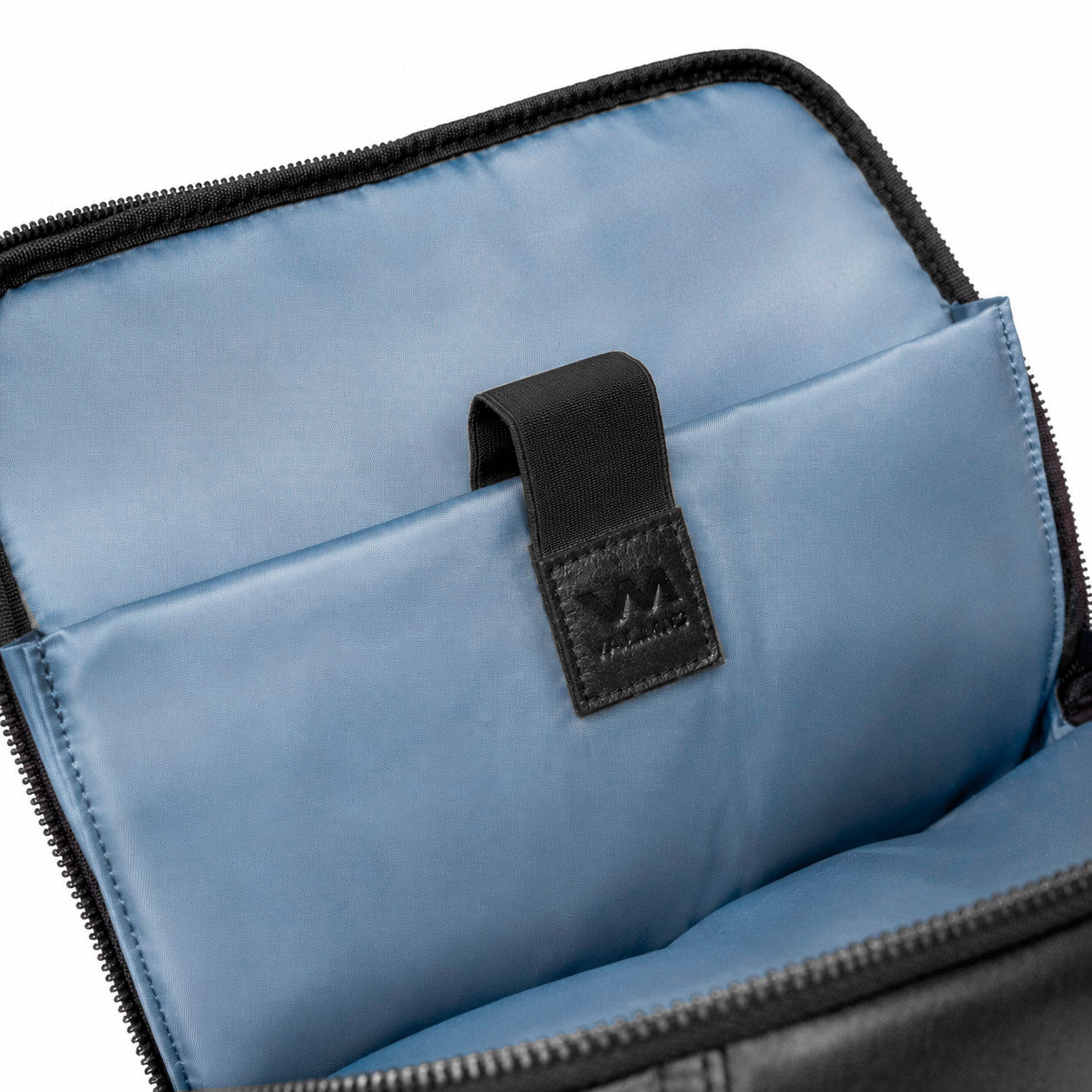 Sac à dos en cuir de luxe Valmio Kordon - noir