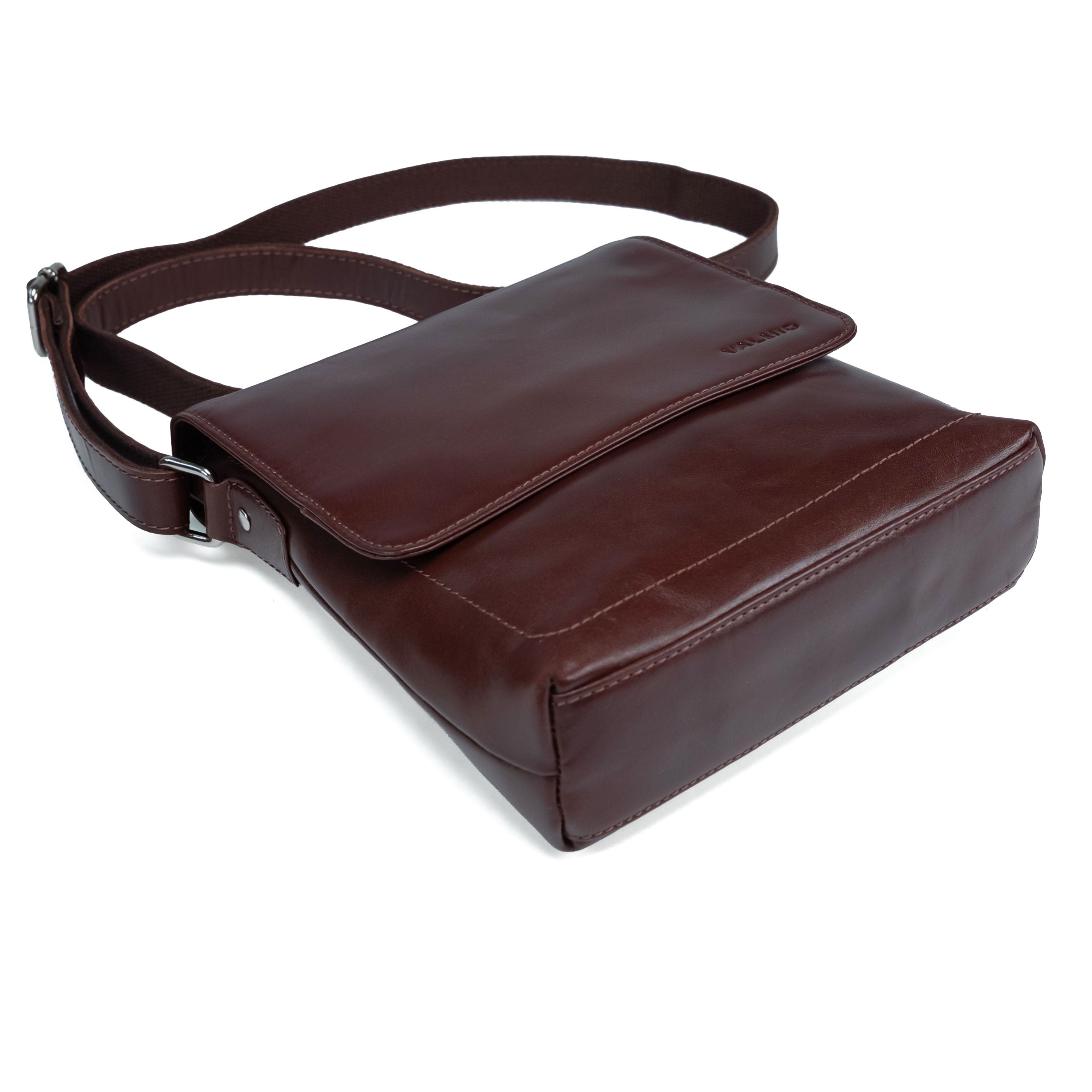 Sac bandoulière Valmio Boro brun rougeâtre