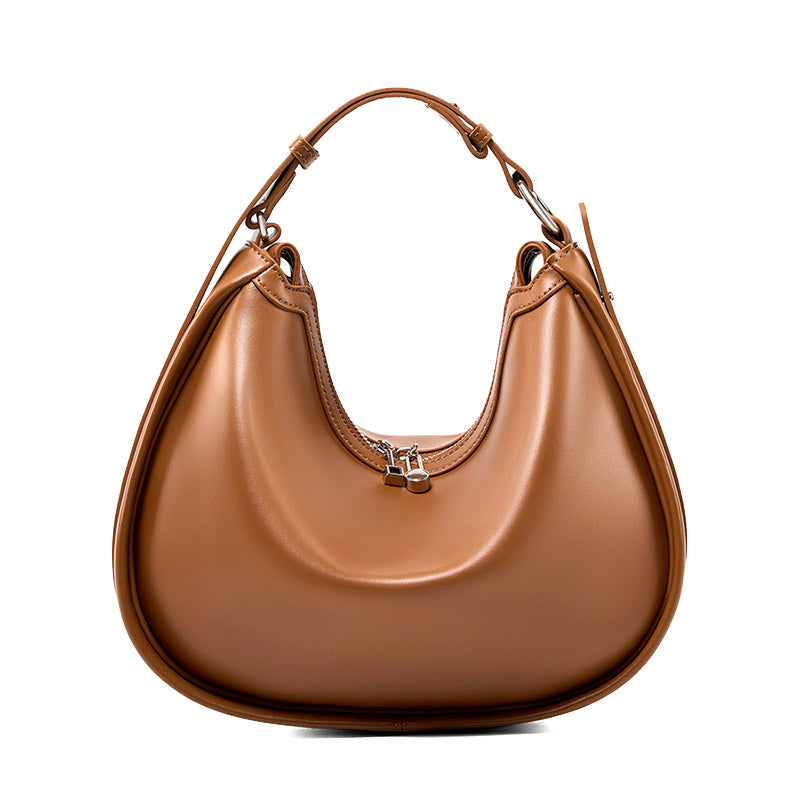 Valmio Lorina Leather Women's Bag - Dark Brown