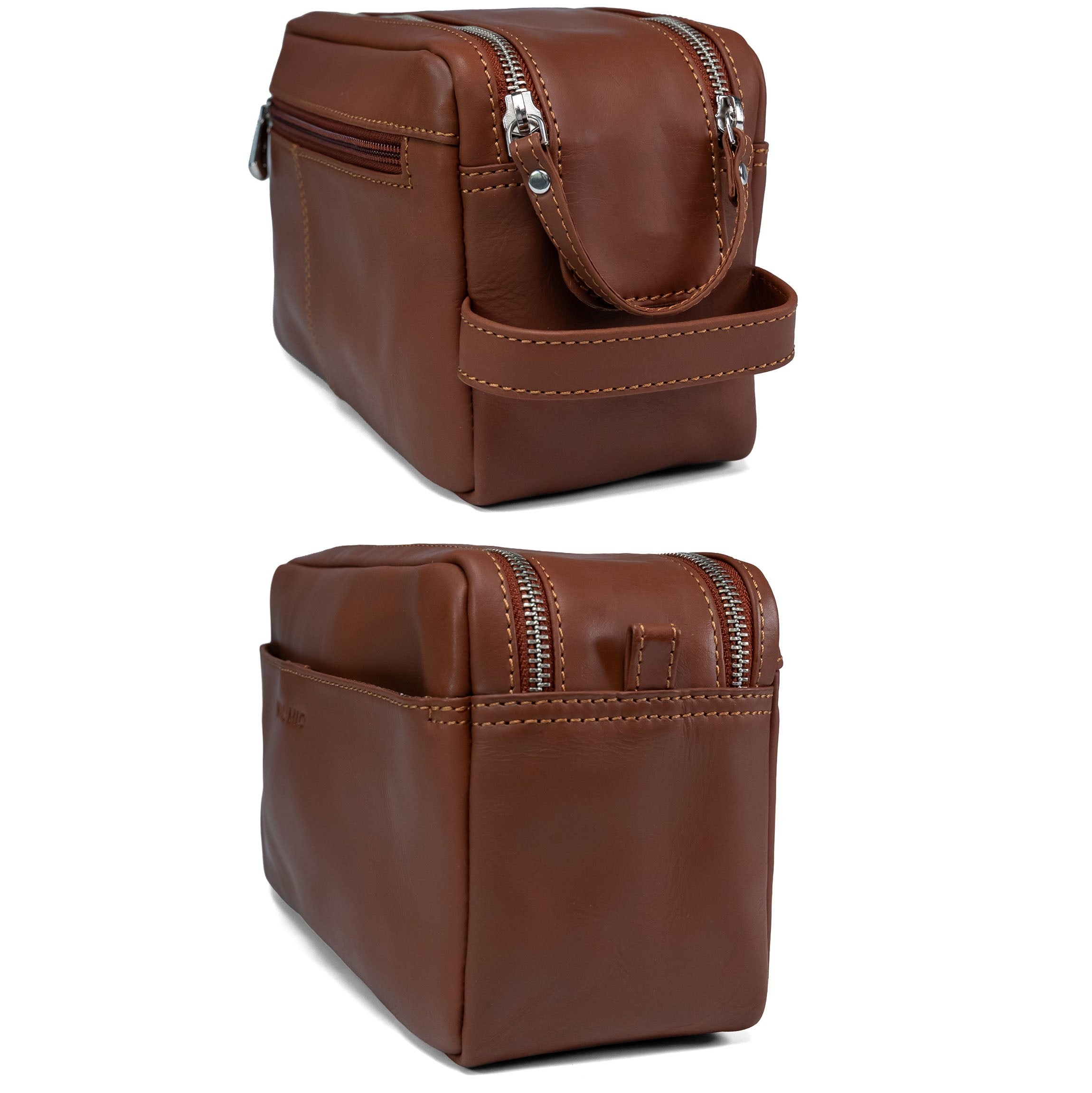 Ledertasche für Toilettenartikel Valmio Trip-1053 CRAZY HORSE