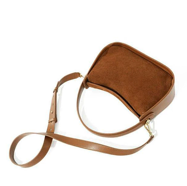 Valmio Nerissa Leder Damenhandtasche - Dunkelbraun