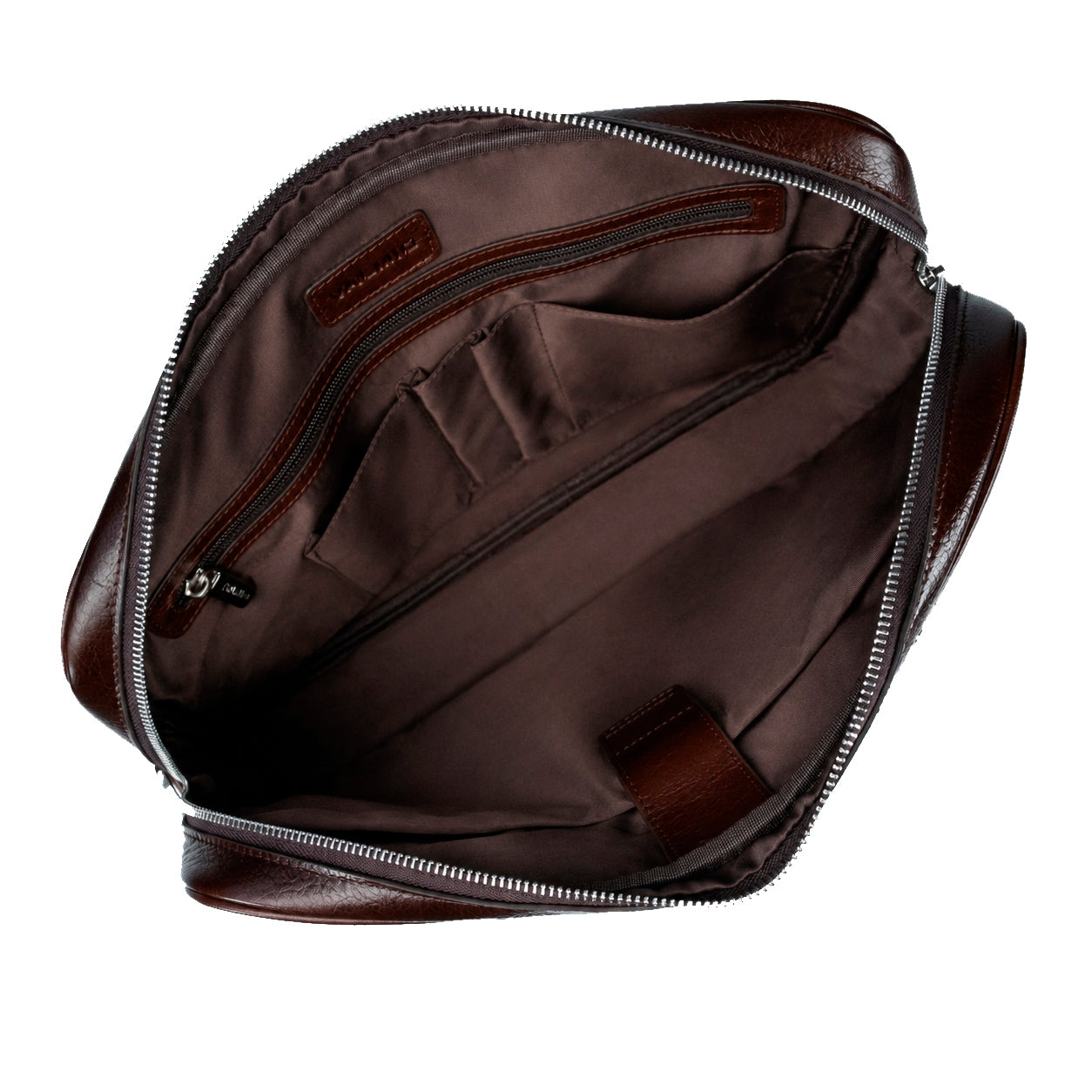 Sac homme classique en cuir Valmio - marron