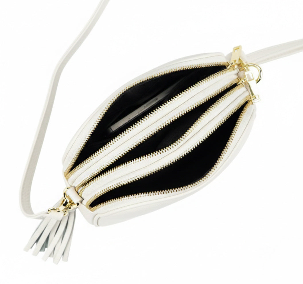 Leather bag PIERRE CARDIN 4500 White