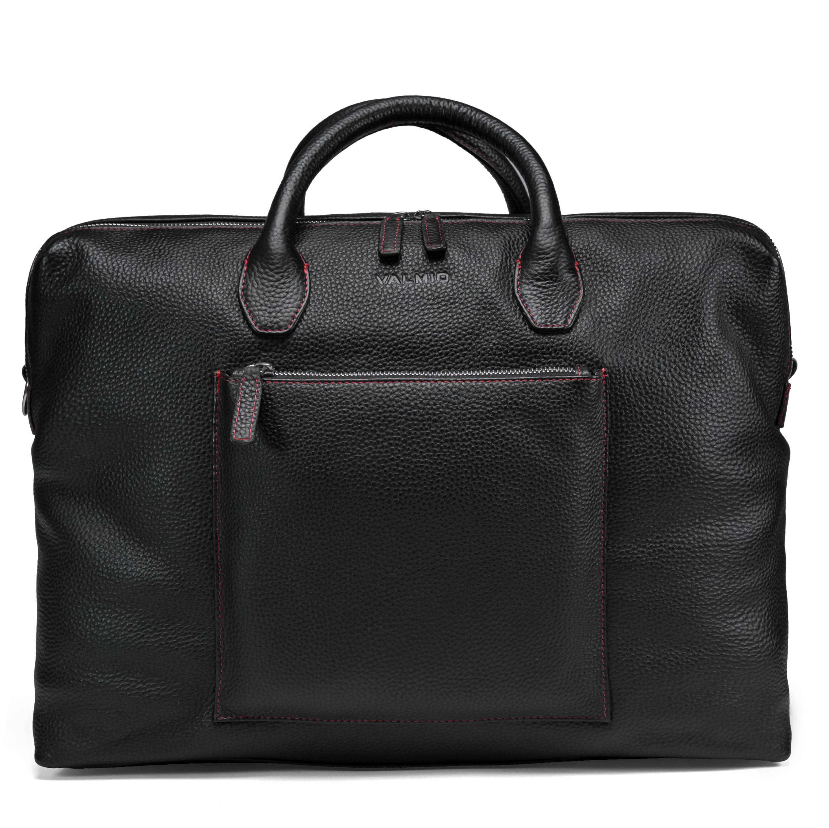 Valmio Stark Reisetasche aus Leder Schwarz
