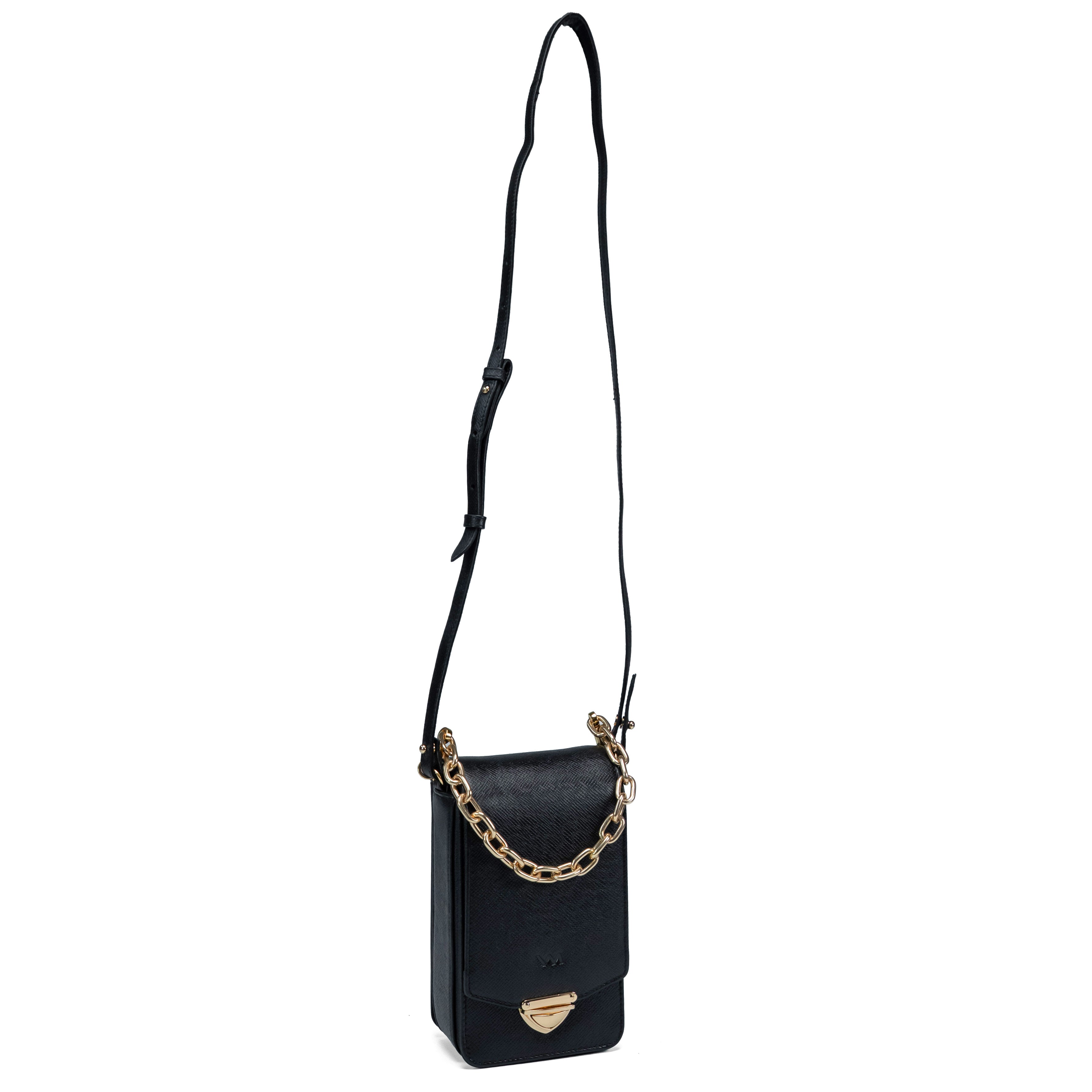 Valmio Bold Women's Leather Handbag Black