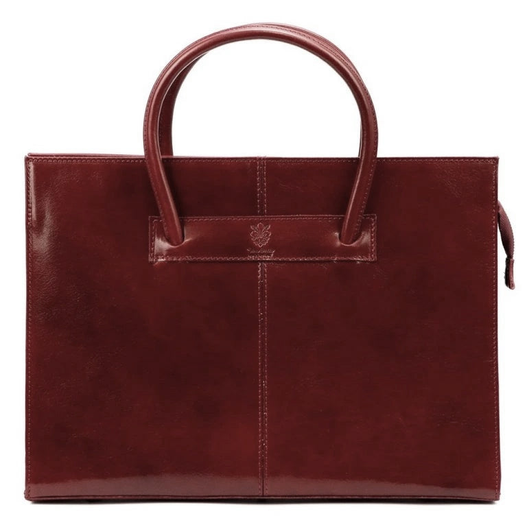 Sac à main en cuir Florence 1028 Rouge