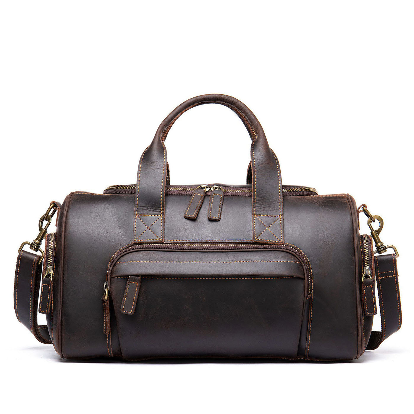 Sac de voyage week-end Valmio Como – brun foncé