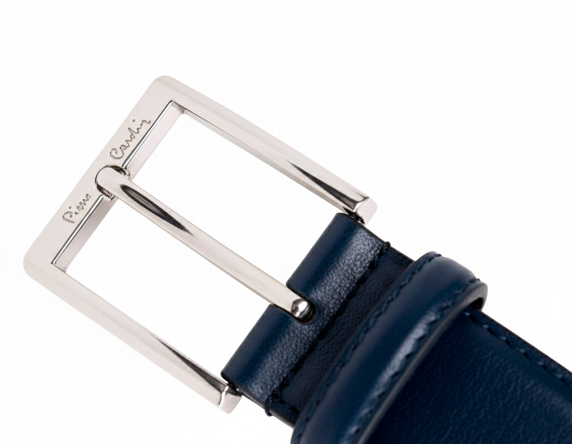 Pierre Cardin leather belt 2510-BLU