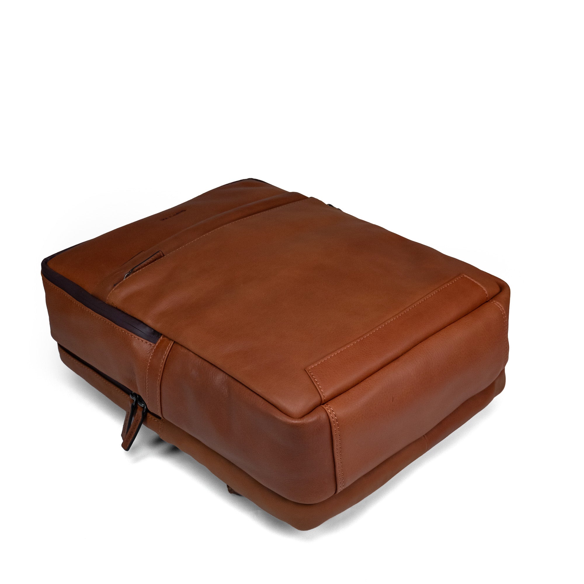 Brown Leather Backpack Valmio Hunter
