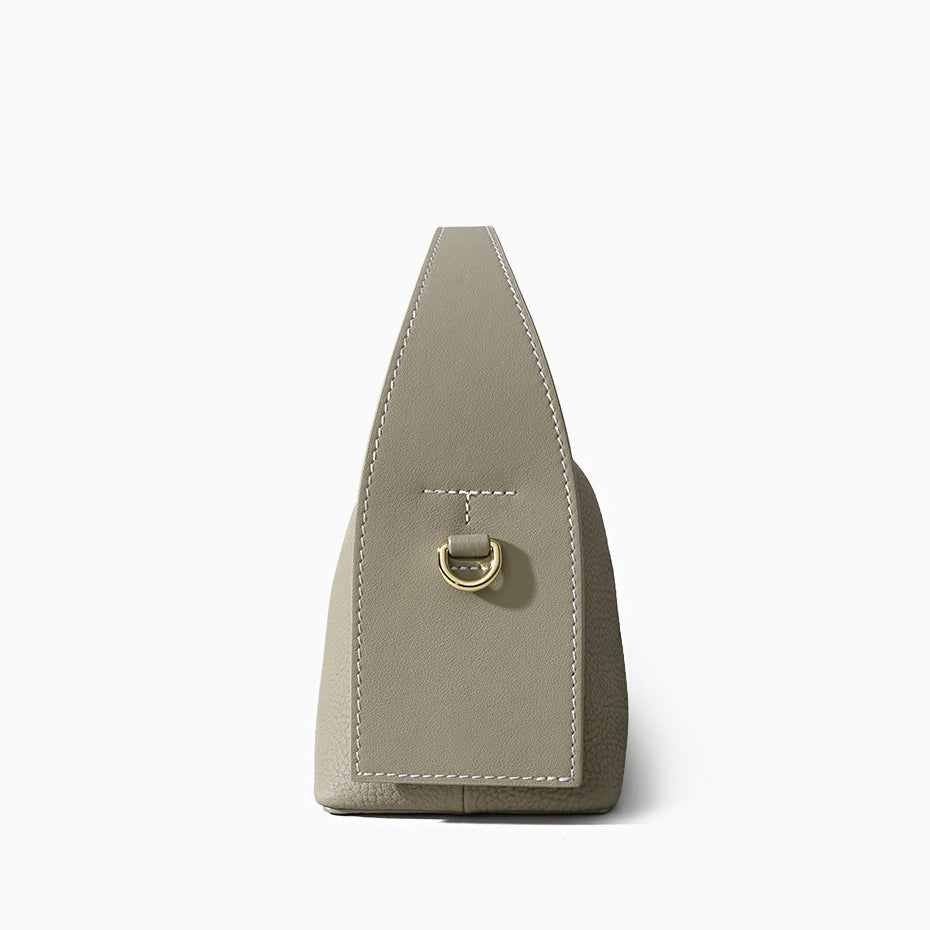 Sac à main pour femme en cuir Valmio Zirena - gris