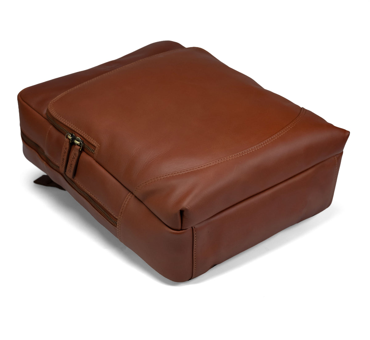 Valmio Axis Leather Backpack Cognac
