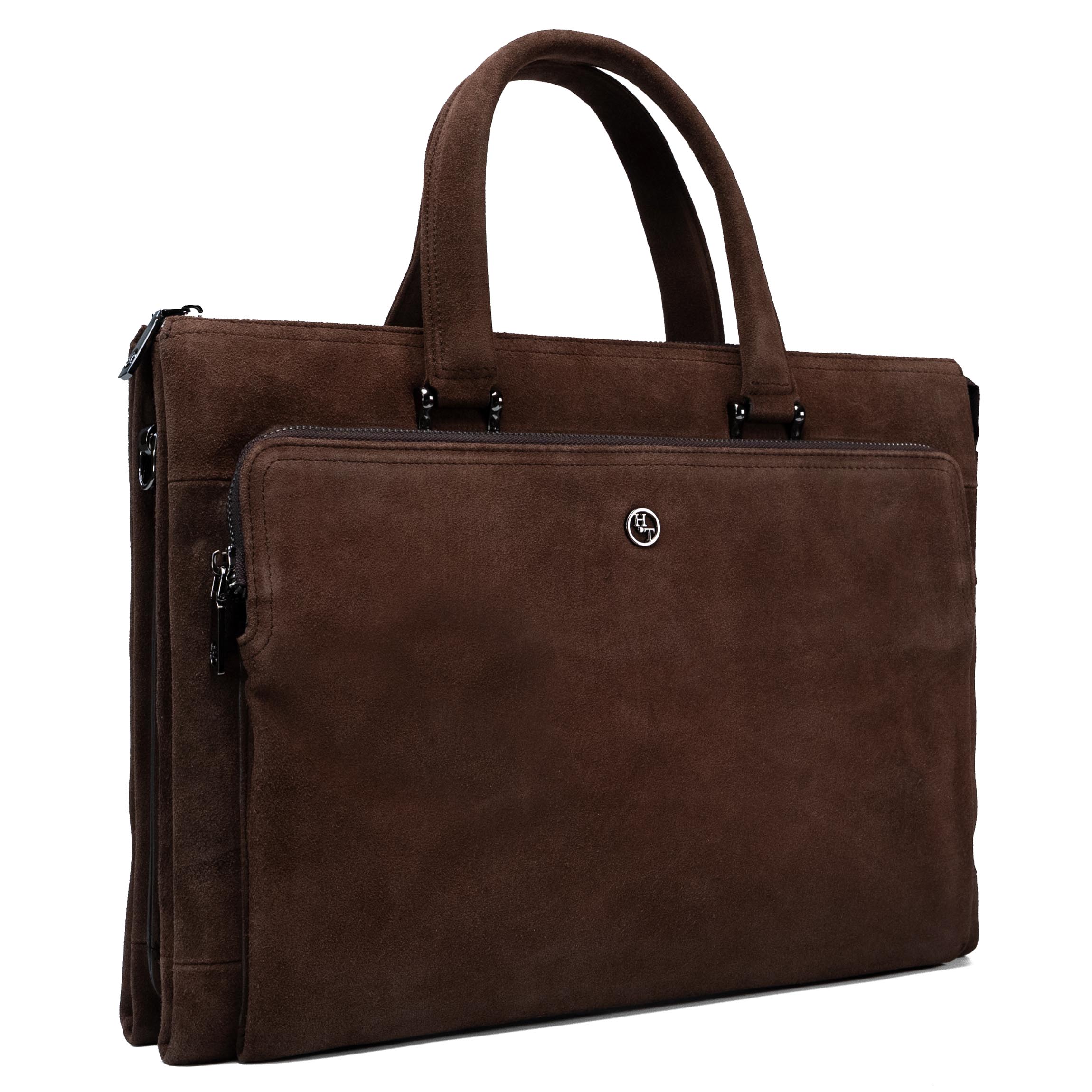 Sity braune Leder-Laptoptasche