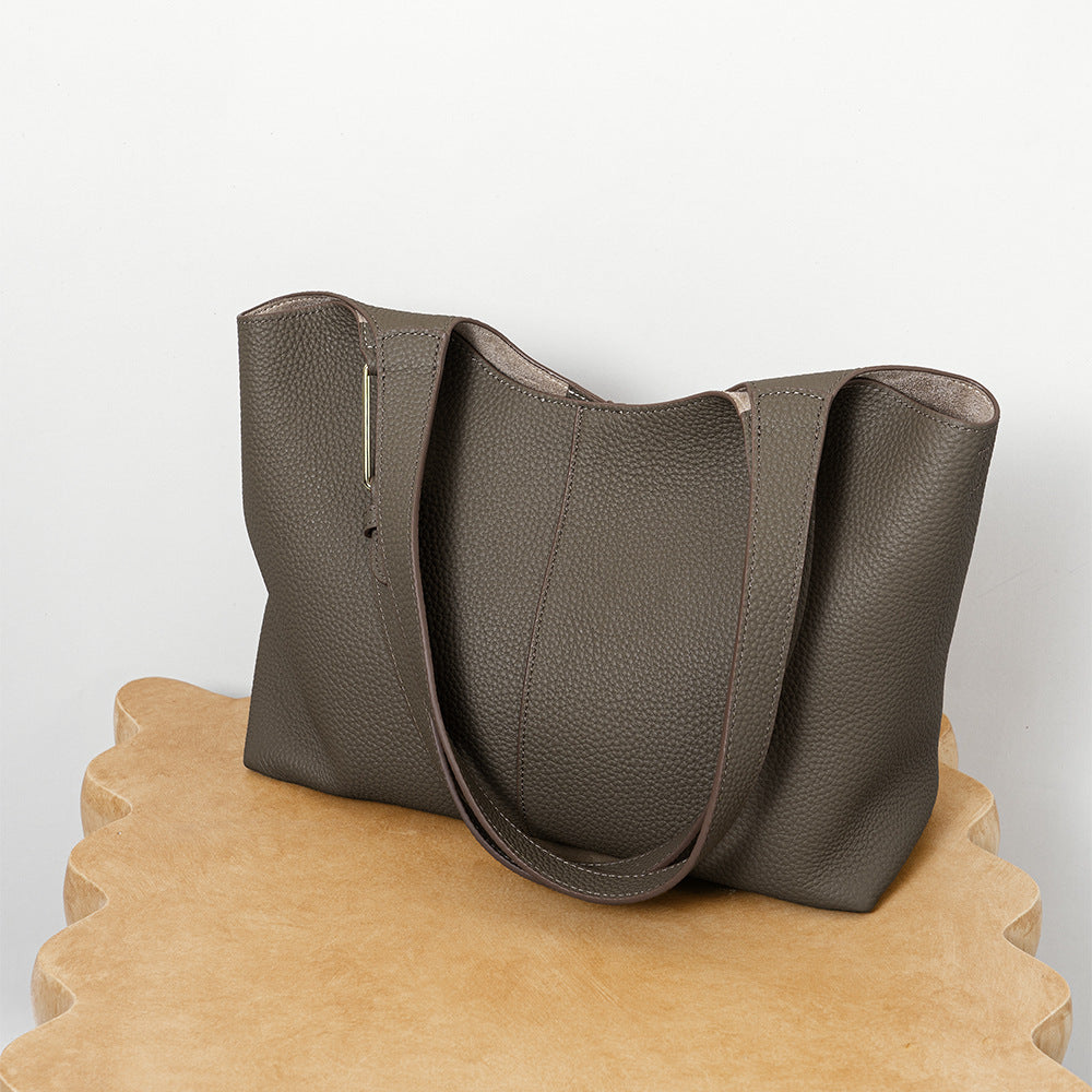 Bolso de cuero para mujer Valmio Terina - café