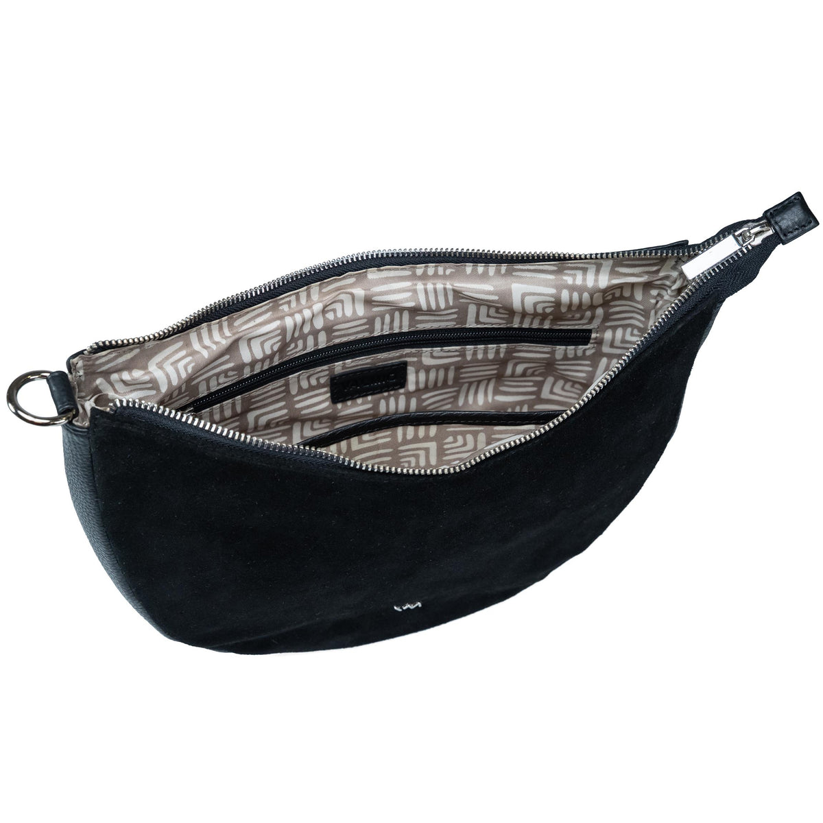 Leren crossbodytas voor dames Valmio Selena - Zwart