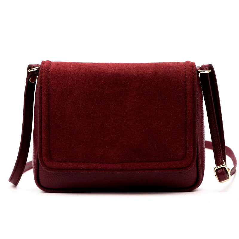 Kožená dámská kabelka LUKA 26-016 BORDO