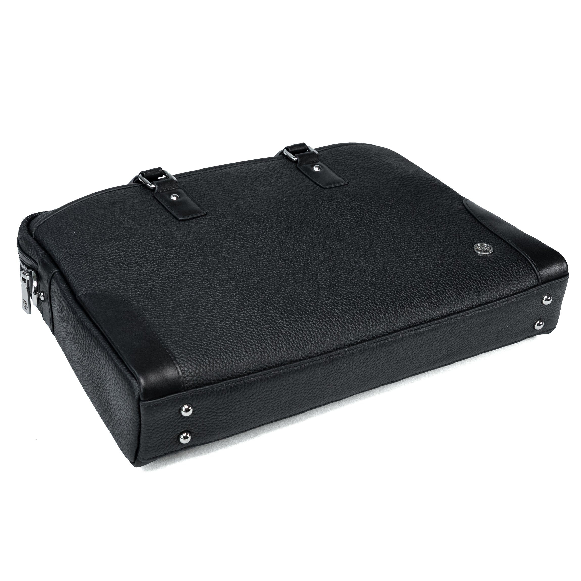 Sac d'affaires Forton en cuir noir