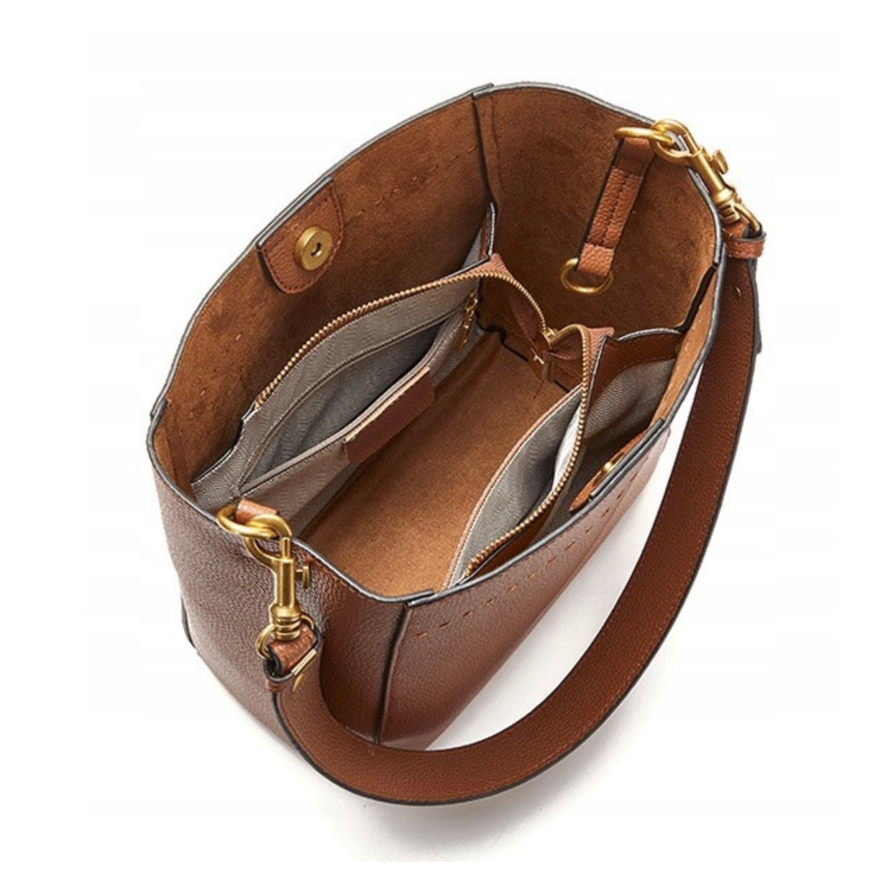 Valmio Relina Leather Women's Bag - Brown