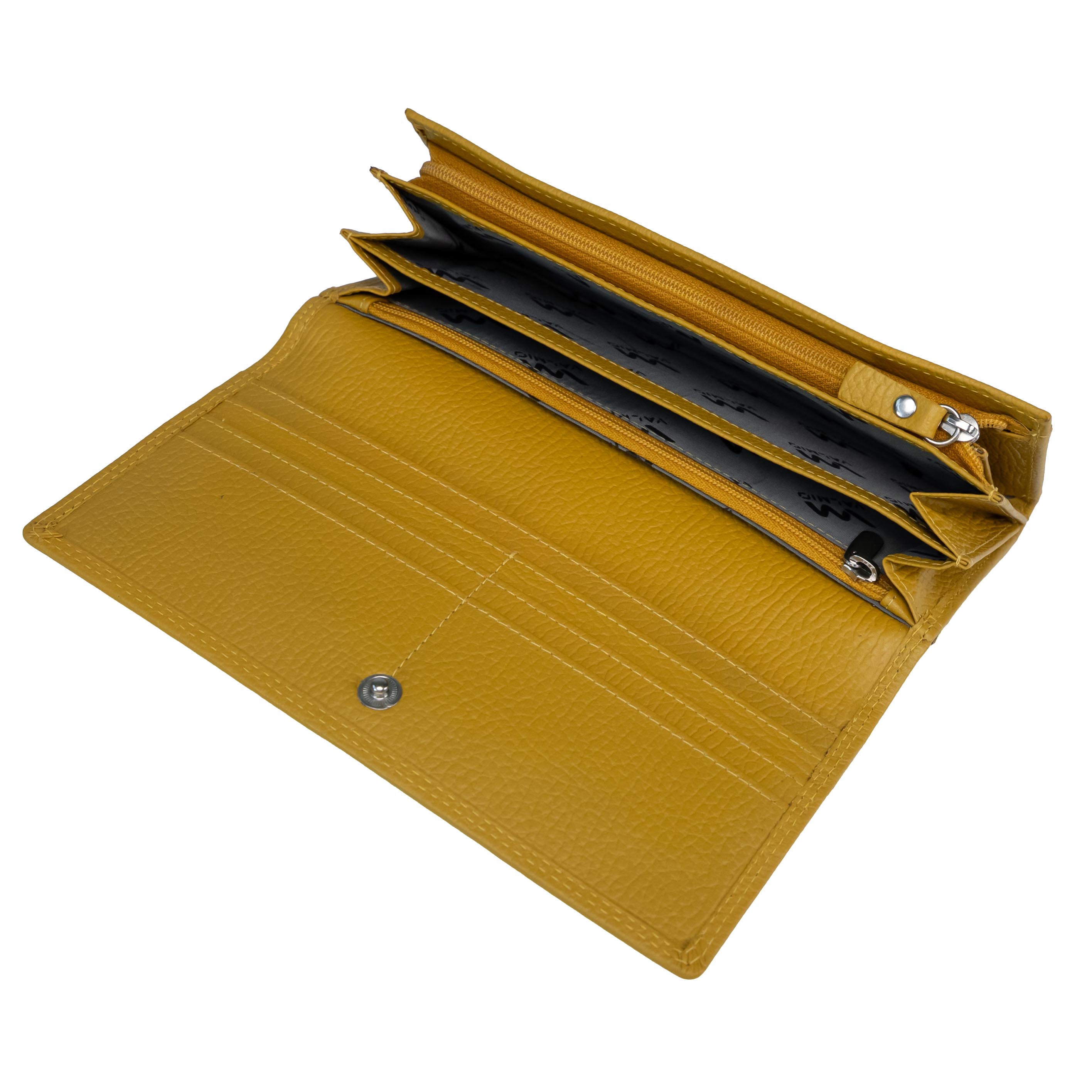 Portefeuille en cuir pour femme Valmio Core 2431 jaune