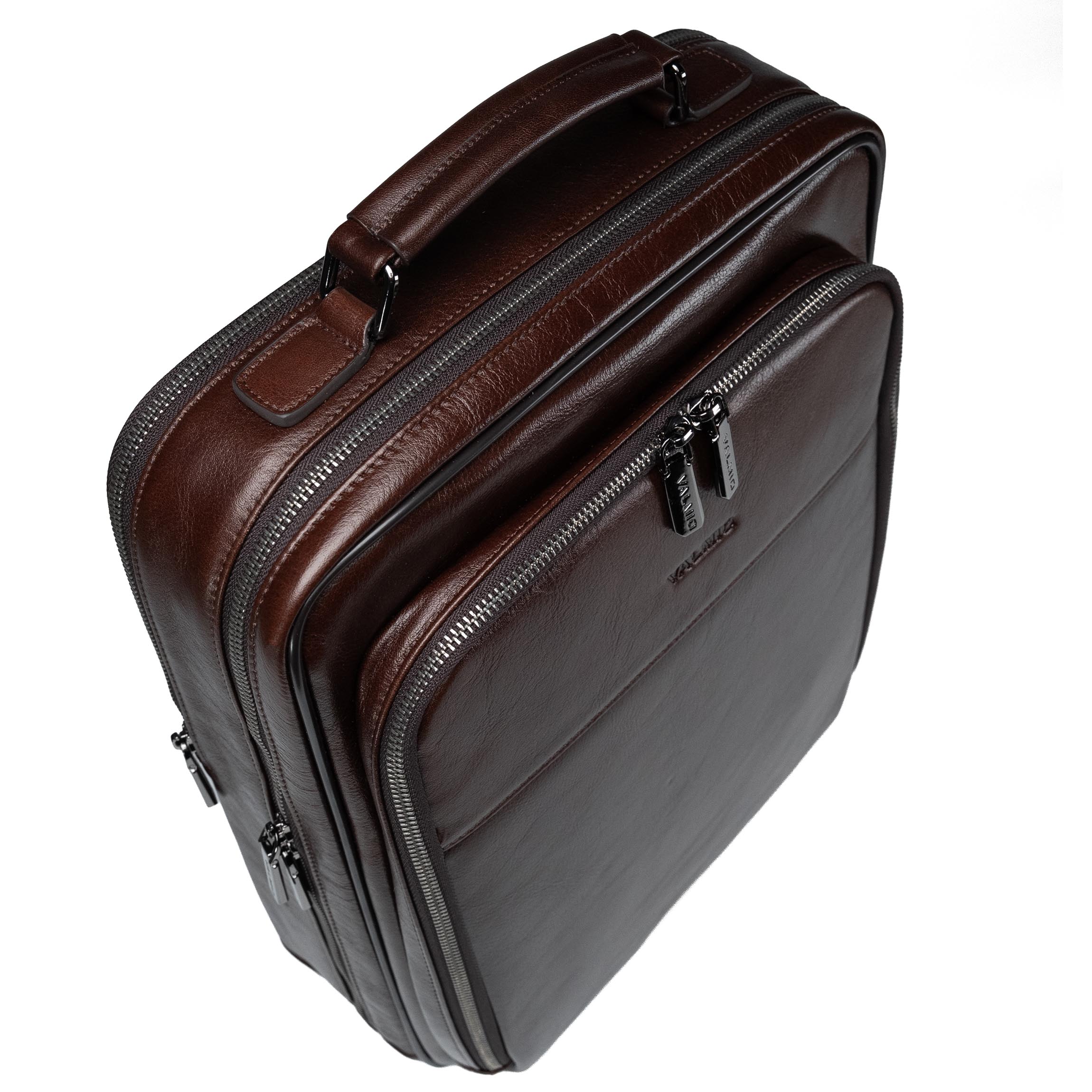 Sac à dos en cuir pour homme Valmio Ravenor - marron