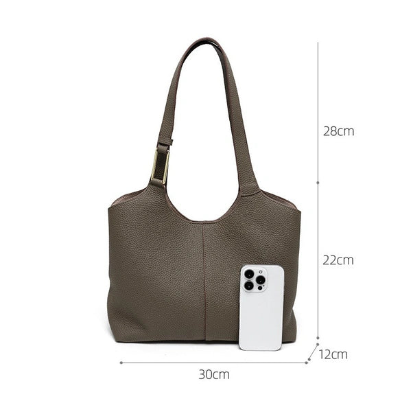 Bolso de cuero para mujer Valmio Terina - café