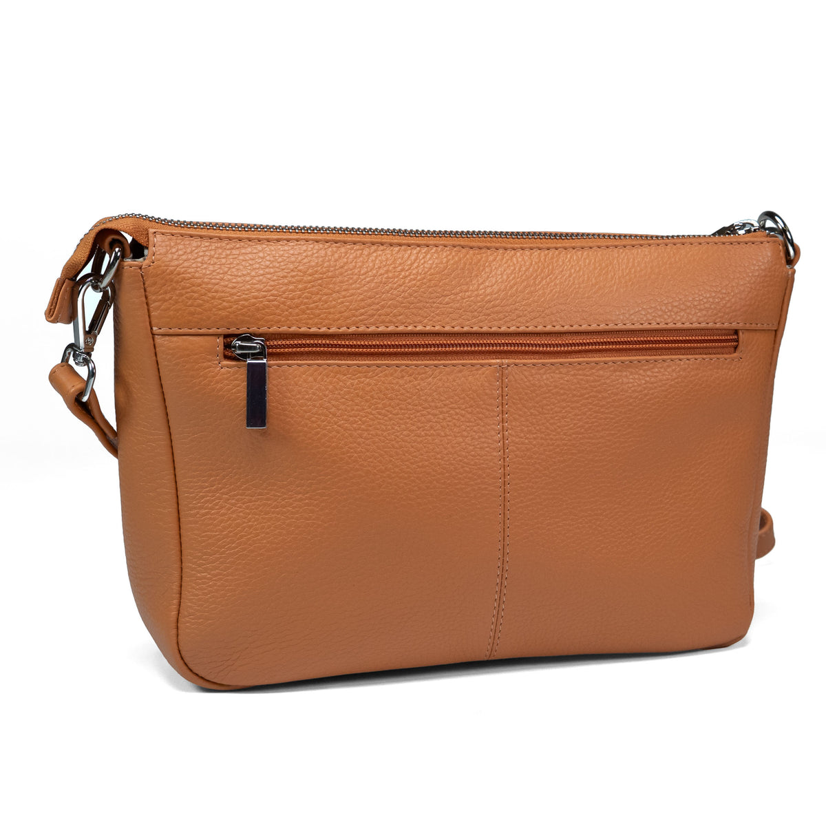 Leren crossbodytas voor dames Valmio Arina - Oranje