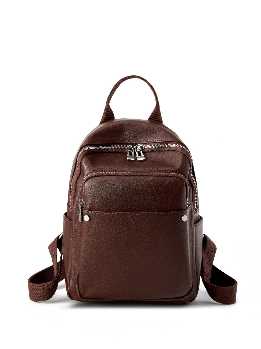 Valmio Nelora Leather Women's Backpack - Brown