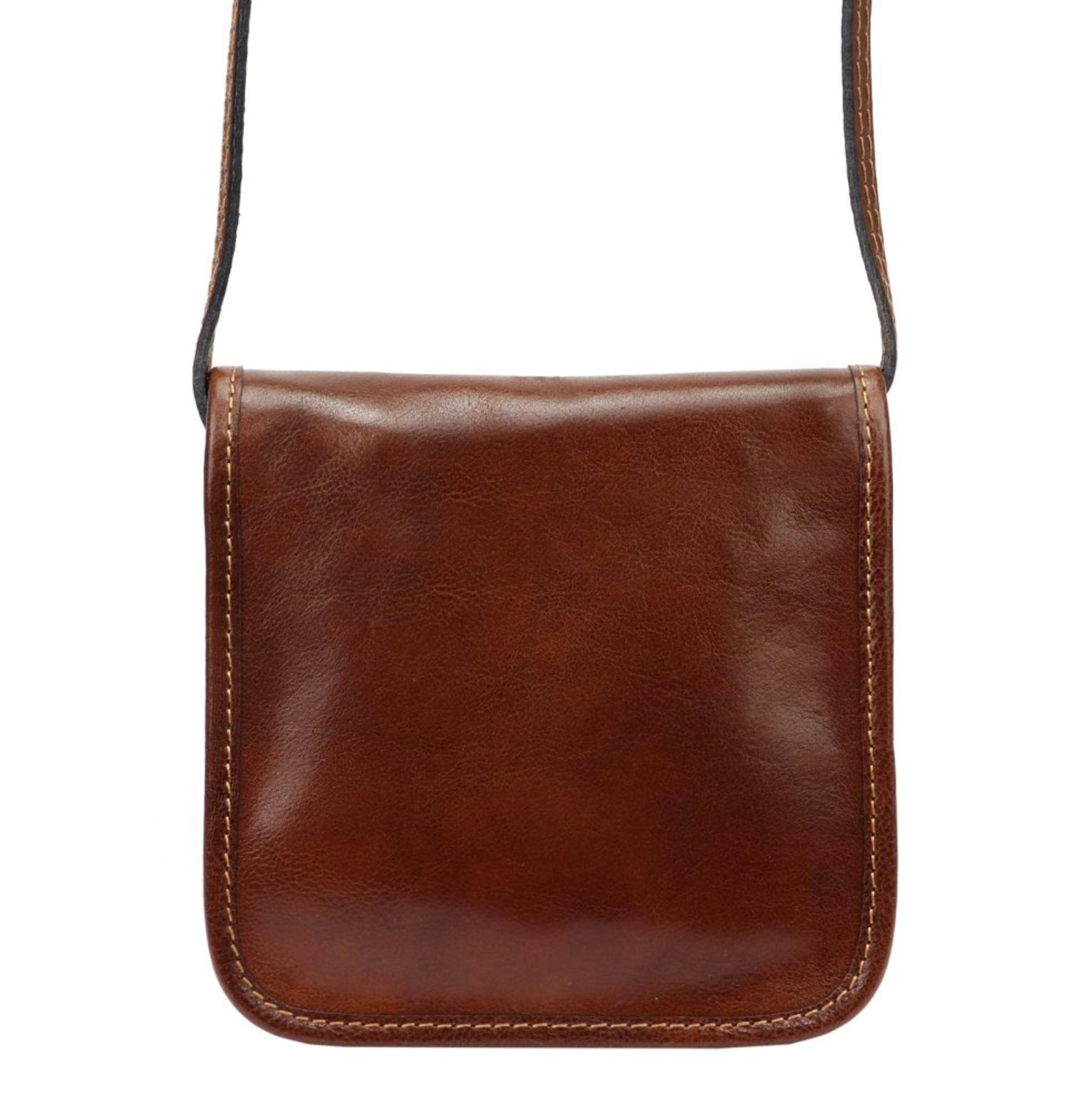 Leather women's handbag FLORENCE 134 brown