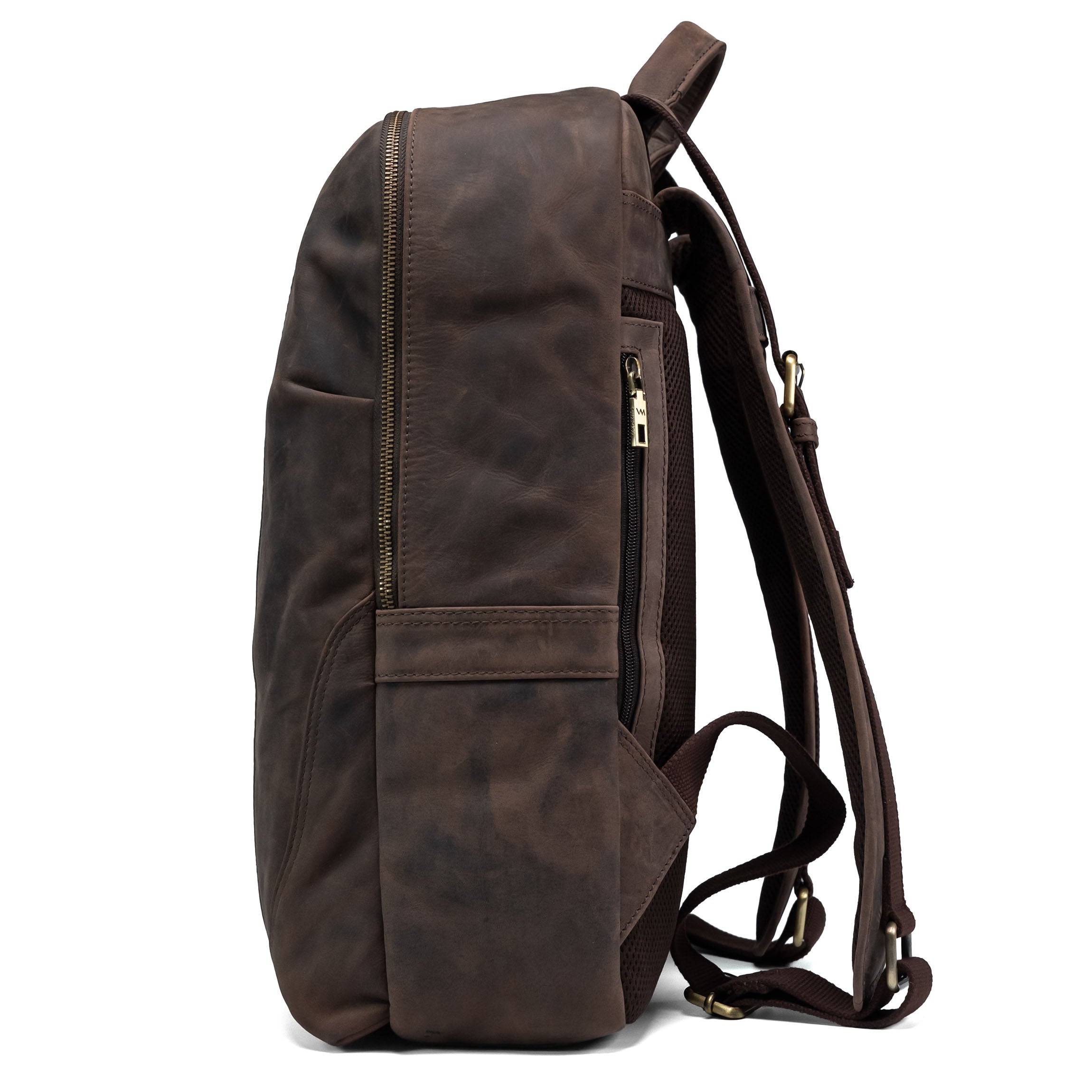 Valmio Gale Lederrucksack Braun