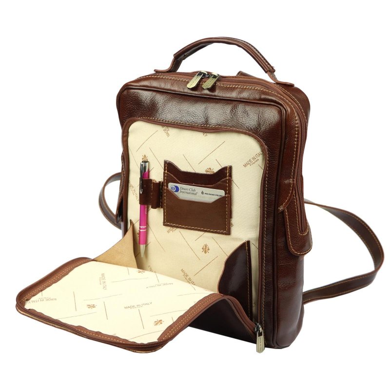 Mochila de cuero Florencia 2004 negra