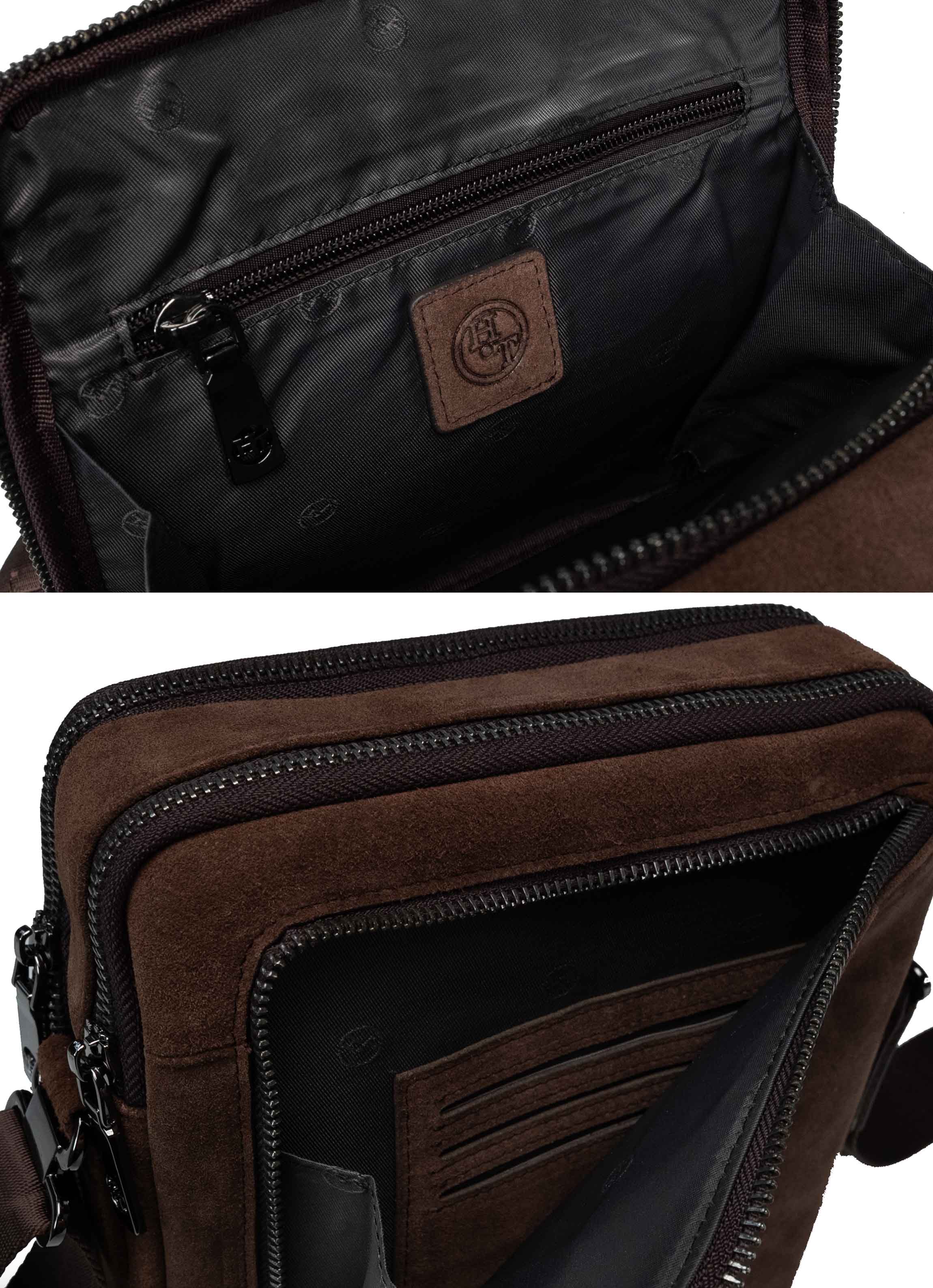 Sac bandoulière marron pour homme Bolton