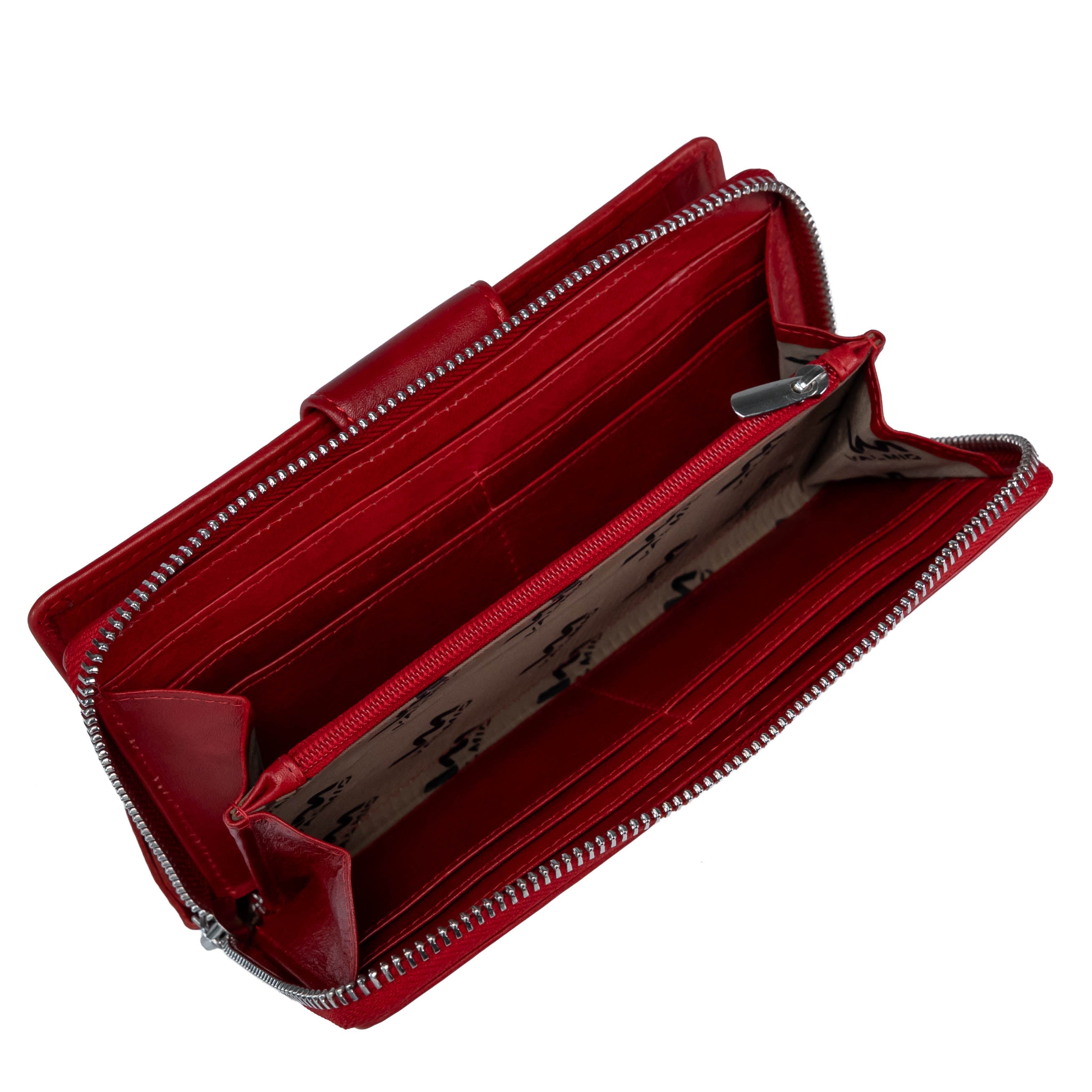 Women's Leather Wallet Valmio Vault 2435 Red