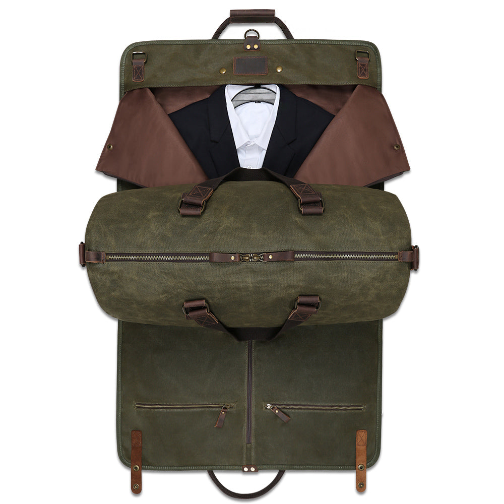 Grüne Duffle-Tasche Reisetasche 2in1