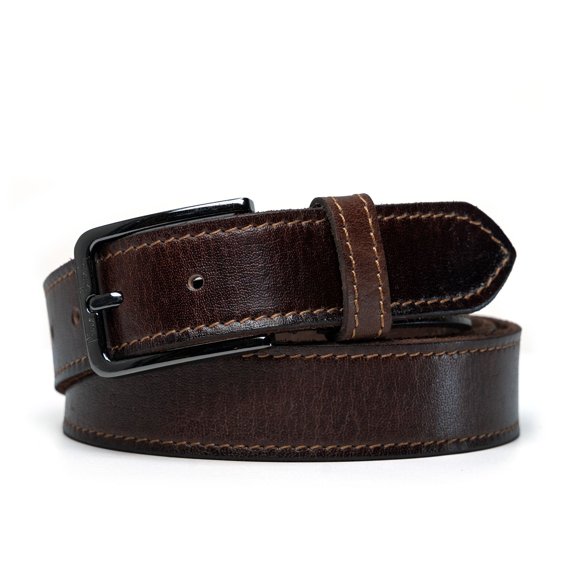 Leather belt Pierre Cardin 5072 COGNAC