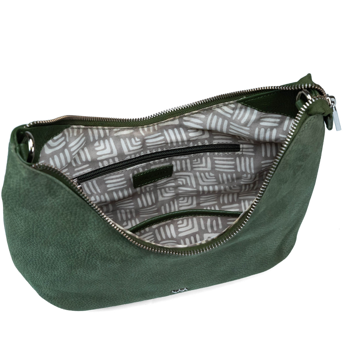 Women's Leather Shoulder Bag Valmio Elina – Light Green