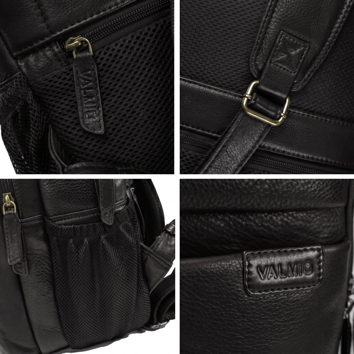 Brauner Rucksack aus Vollnarbenleder, Modell Valmio Lands