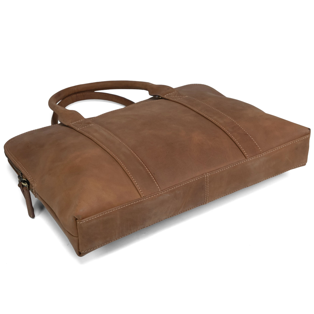 Valmio Suede Laptop Bag Brown