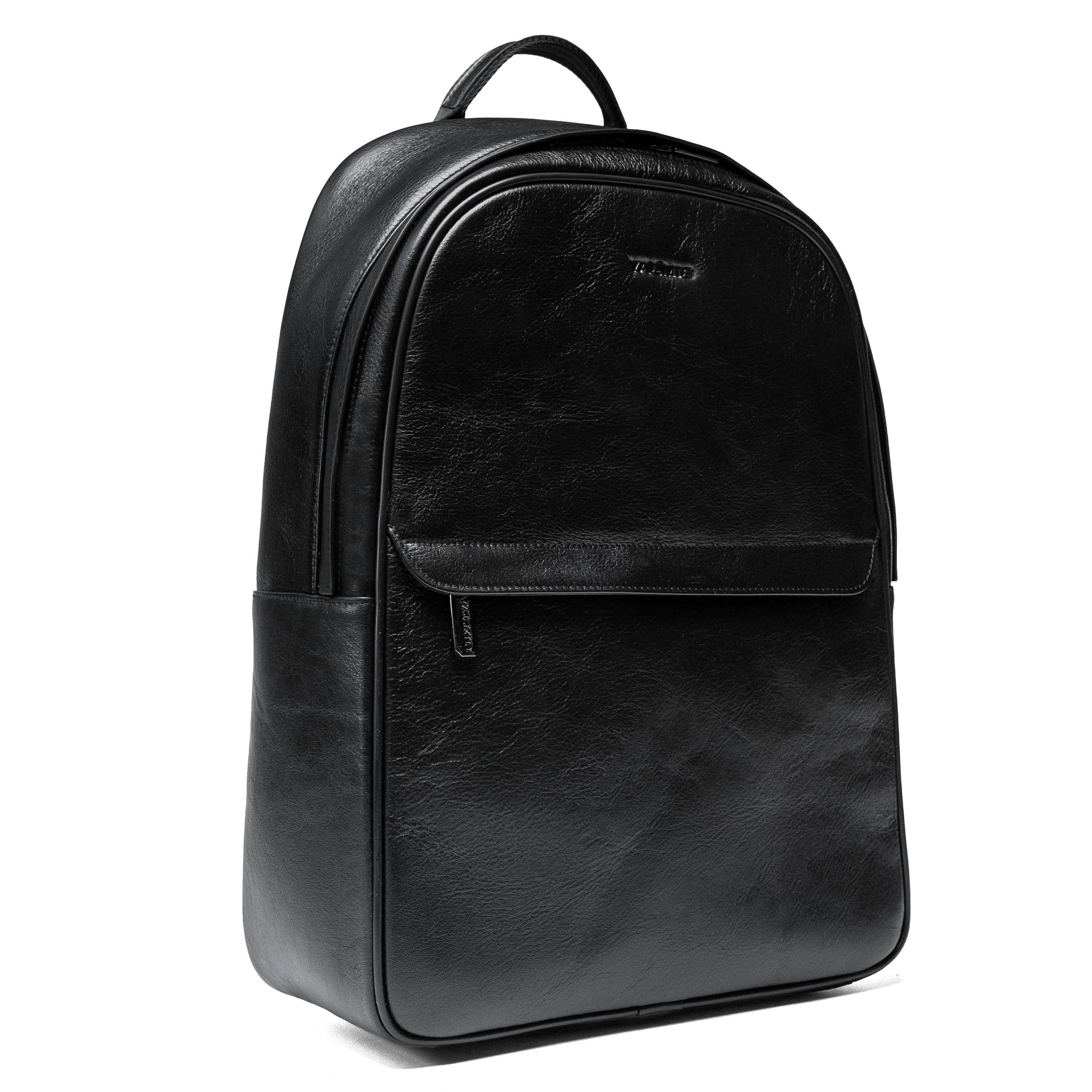 Valmio Borton Leder-Rucksack - Schwarz