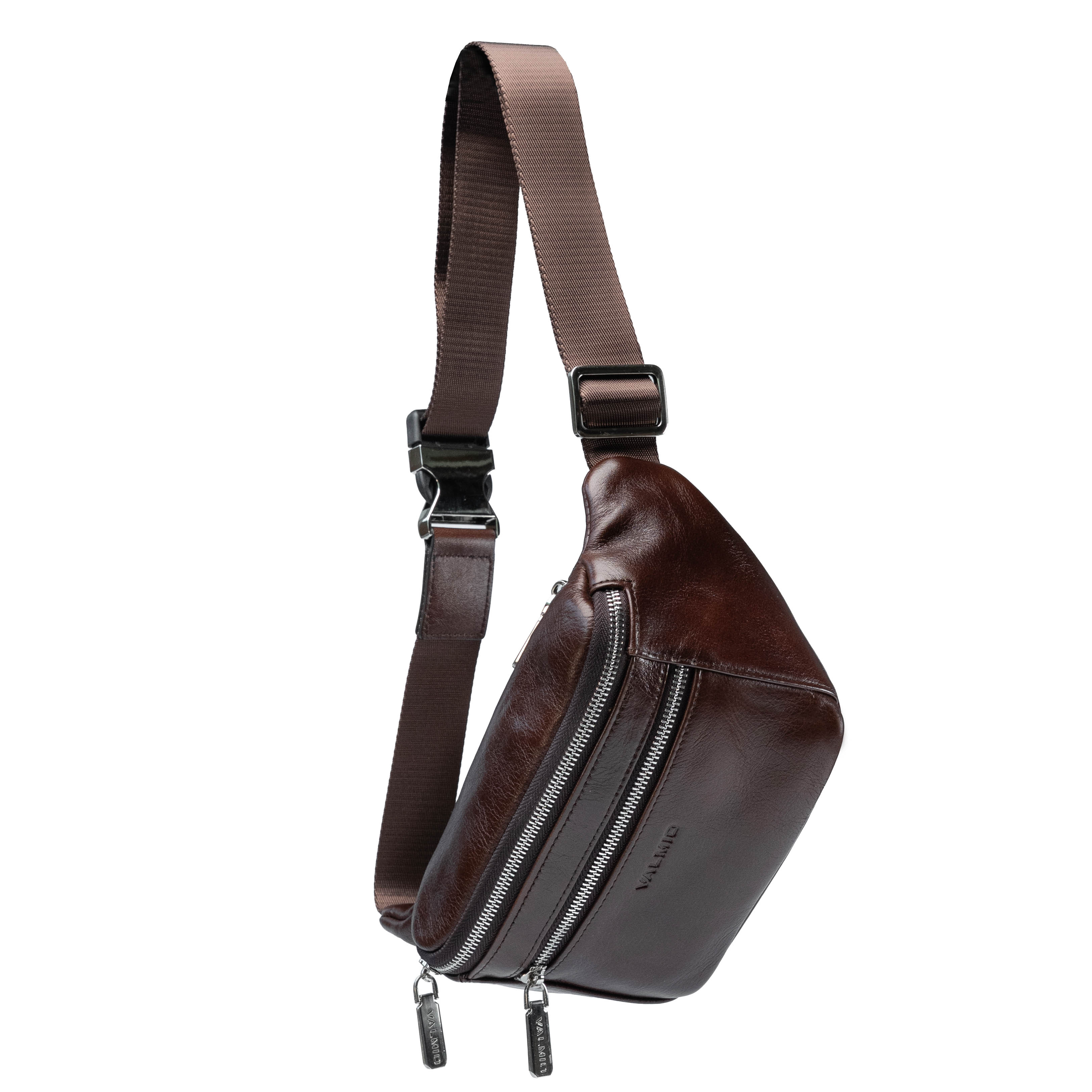 Valmio Gantry Herren Leder-Gürteltasche - braun