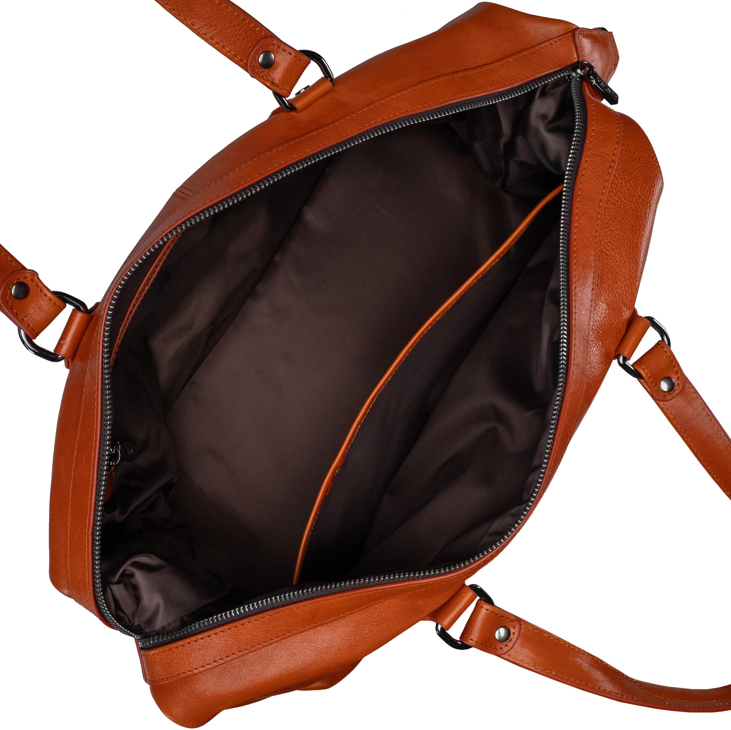 Sac de voyage en cuir marron Valmio Kane