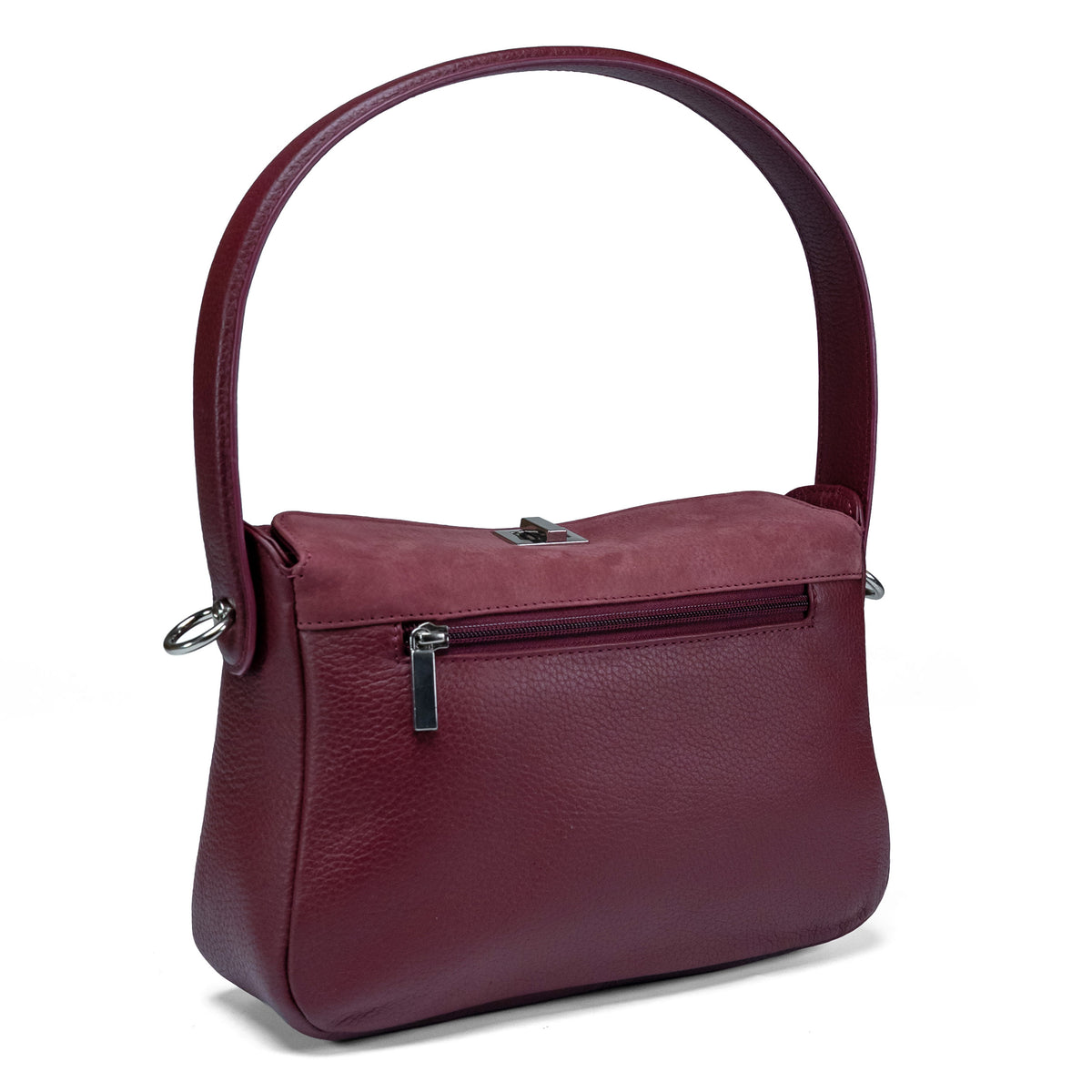 Valmio Cardin Women's Leather Handbag - Burgundy