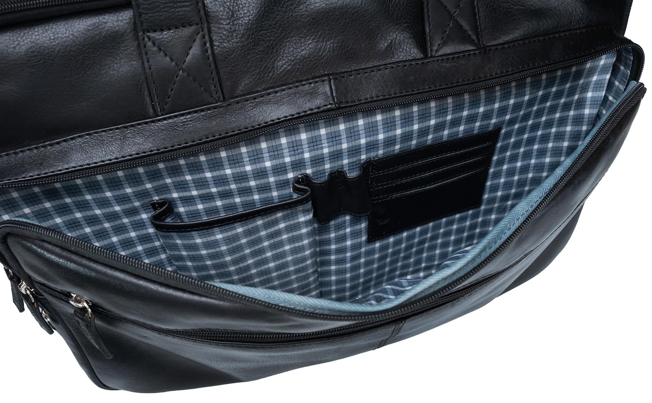 Valmio Vigo Genuine Leather Bag Black