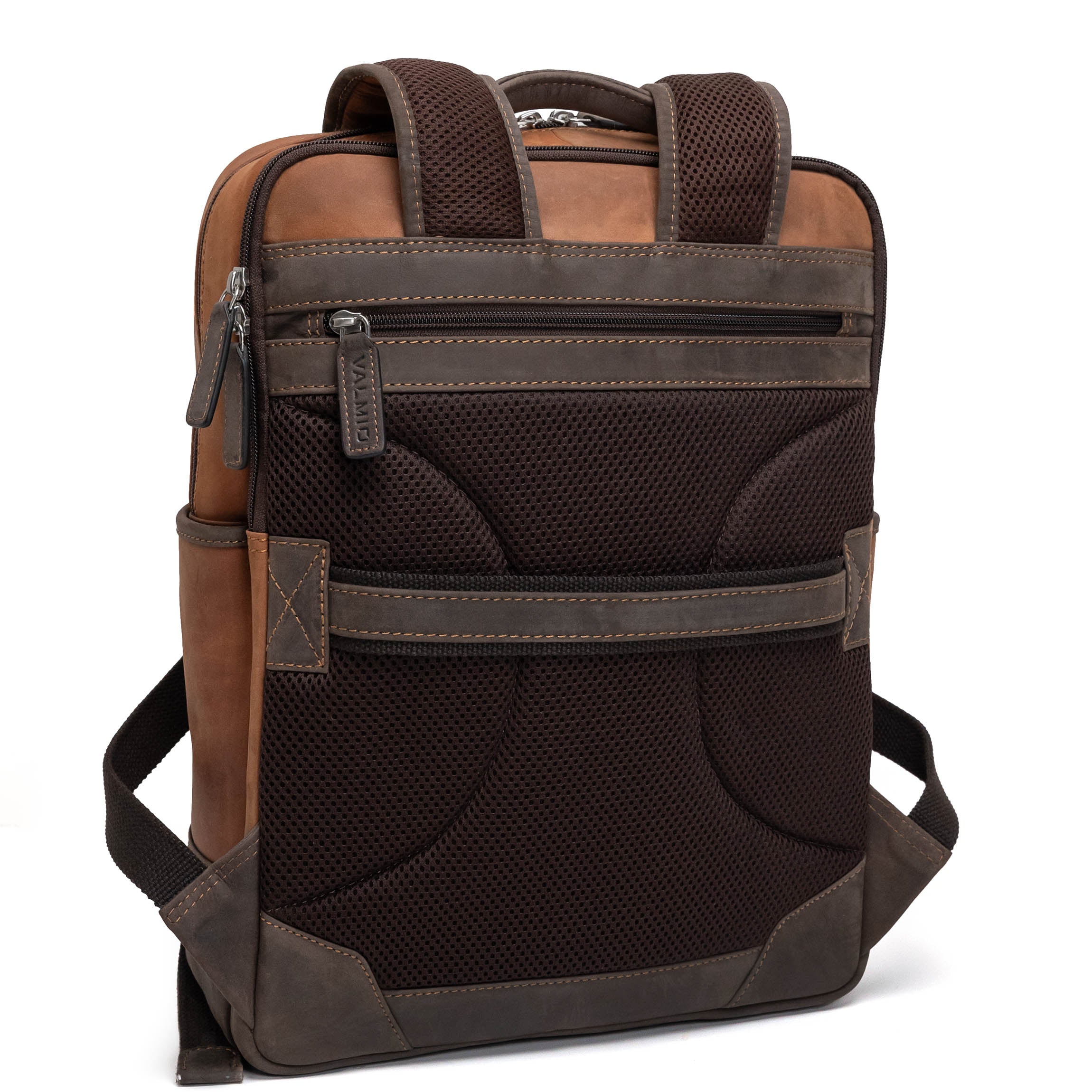 Light brown leather backpack Valmio York