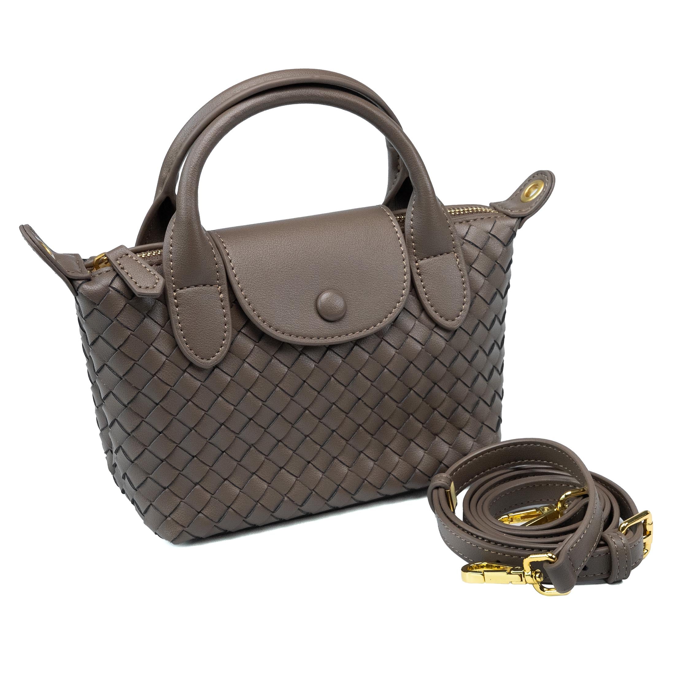 Sac à main pour femme en cuir Valmio Virena - moka