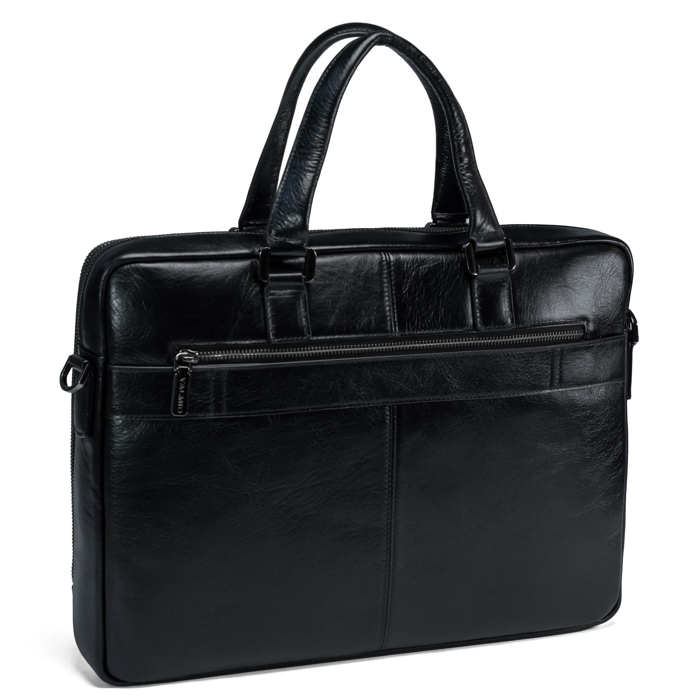 Genuine leather bag Valmio Gentry Black