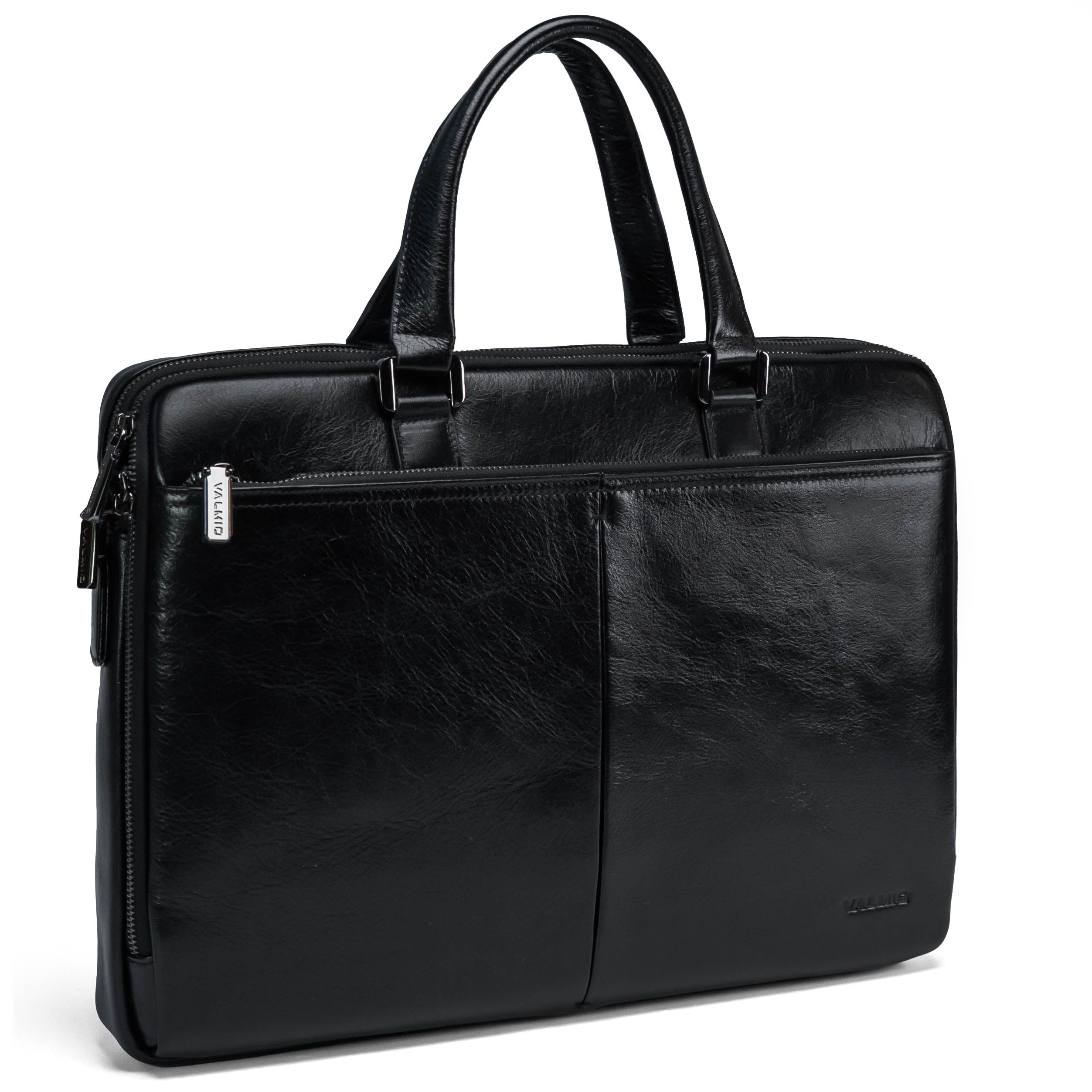 Genuine leather bag Valmio Gentry Black