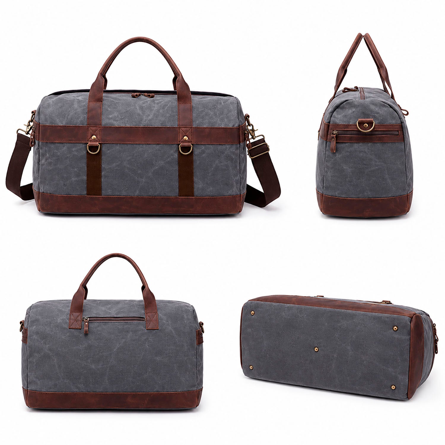 Valmio Chester Grey Weekend Travel Bag